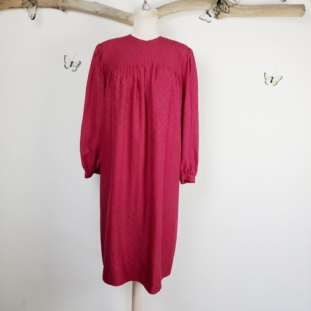 Vintage Stanley sherman I magnum red silk dress
